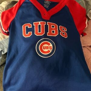 Cubs Kids Blue and Red Baseball Jersey